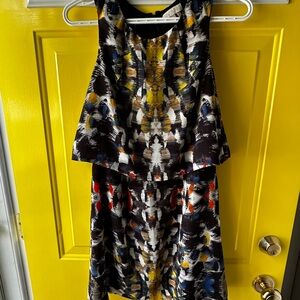 1. State Multicolor Patterned Sleeveless Dress